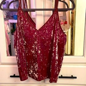 American Eagle velvet top